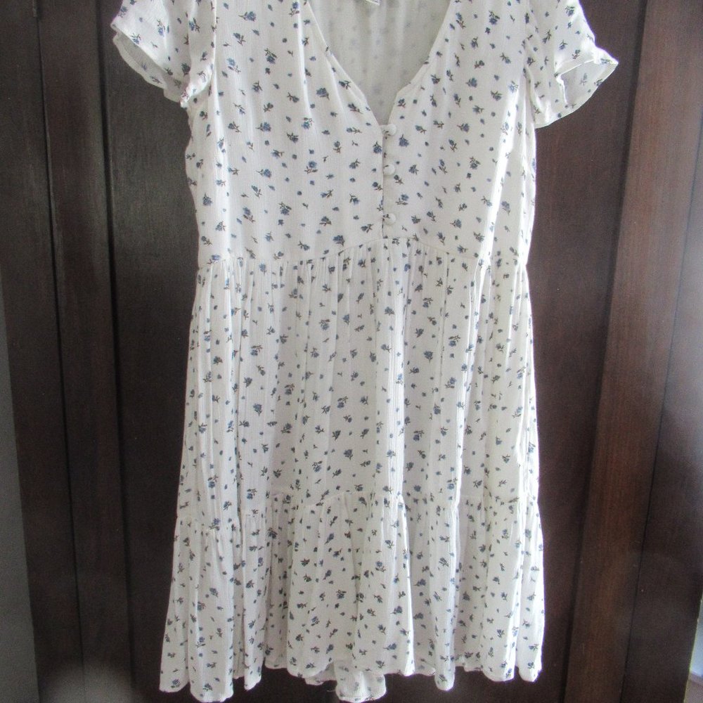 AMERICAN EAGLE XS Blue & White Floral Dress
